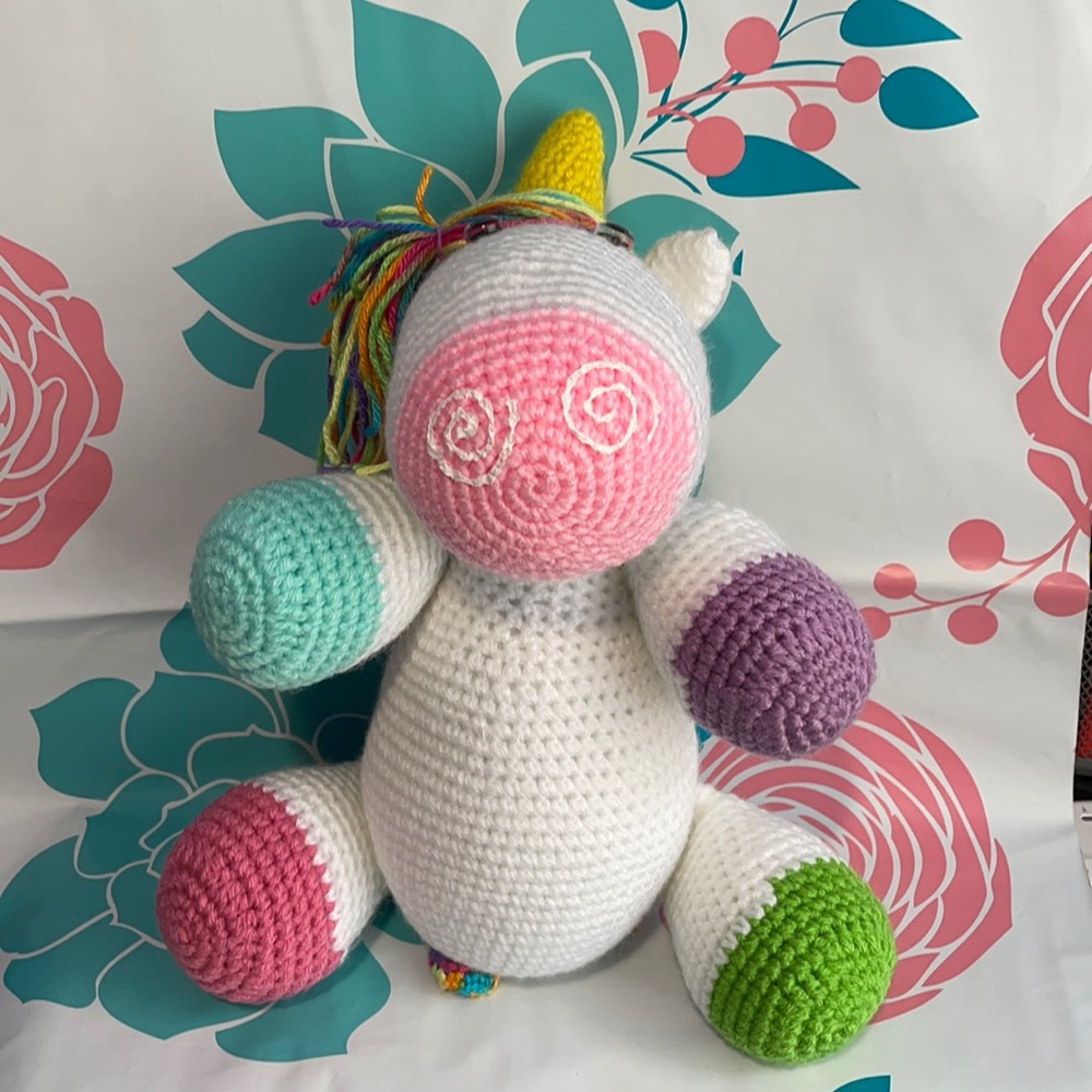 Rainbow 🌈 unicorn 🦄, handcrafted with ❤️